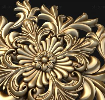 3D model Carved plume (STL)